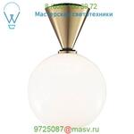 Piper Flush Mount Ceiling Light H148501S-AGB/BK Mitzi - Hudson Valley Lighting, светильник