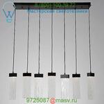 Hammerton Studio Parallel Glass 7 LED Multipoint Linear Suspension Light PLB0042-07-FB-BG-C01-L1