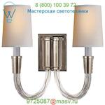 Visual Comfort Vivian Double Wall Sconce TOB 2033HAB-NP, настенный светильник бра