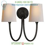 Visual Comfort Reed Double Wall Sconce TOB 2126AN-NP, настенный светильник бра