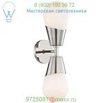 Mitzi - Hudson Valley Lighting Cora Double Wall Sconce H101102-AGB, настенный светильник бра