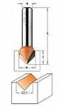 Фреза концевая c углом 90 градусов TCT S=8 D=12,7x12,7