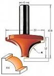 Фреза концевая радиусная TCT S=6 D=23 x12