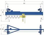 Кран подвесной однопролетный грузоподъемность  2,0  т - Раздел: Подъемное оборудование