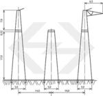 Анкерно-угловые опоры напряжением 500 кВ типа У1/У2