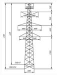 Промежуточные опоры напряжением 330 кВ типа П330