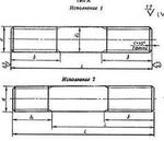 Шпильки для фланцевых соединений по ГОСТ 9066-75 - Раздел: Строительные сооружения и конструкции